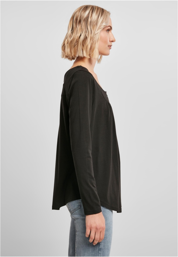 Viscose Button Up Longsleeve dama Urban Classics