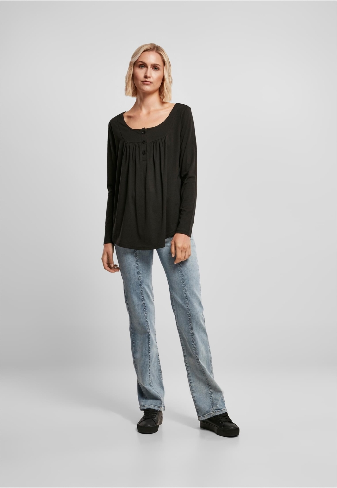 Viscose Button Up Longsleeve dama Urban Classics