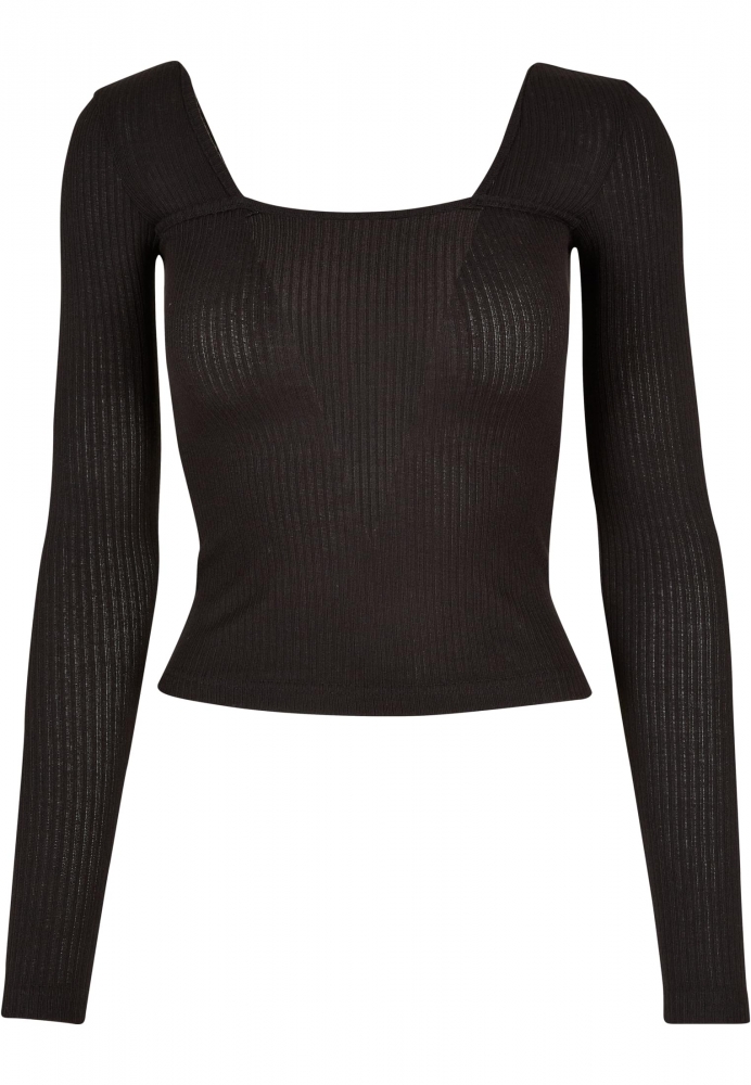 Rib Squared Neckline Longsleeve dama Urban Classics