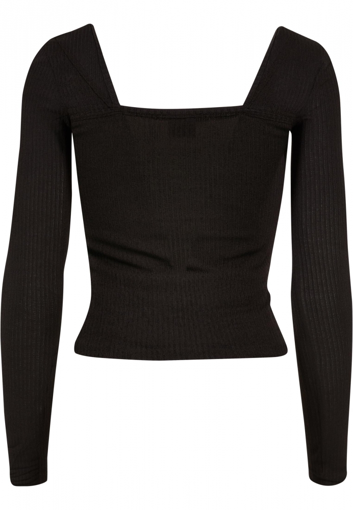 Rib Squared Neckline Longsleeve dama Urban Classics