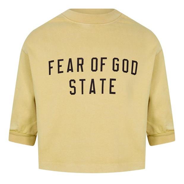 Tricou FEAR OF GOD ESSENTIALS FGE Ess Lgo LS Jn51