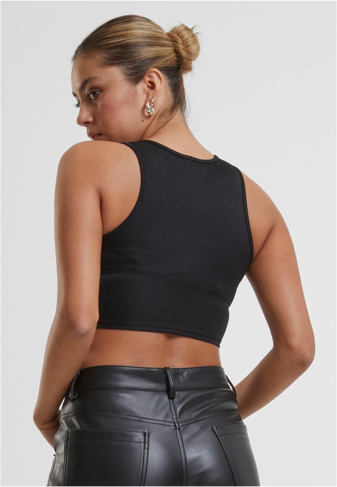 Glitter Cropped Top dama Urban Classics