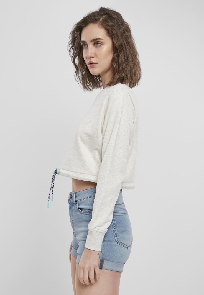 Oversized Cropped Crewneck dama Urban Classics