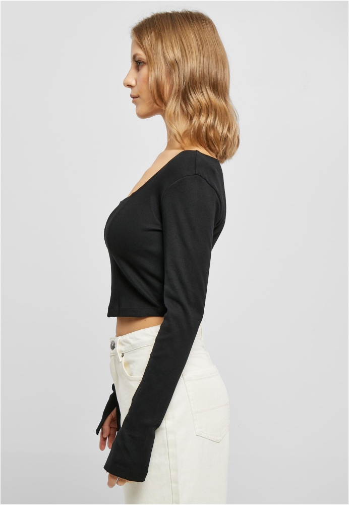 Short Rib Corsage Longsleeve dama Urban Classics