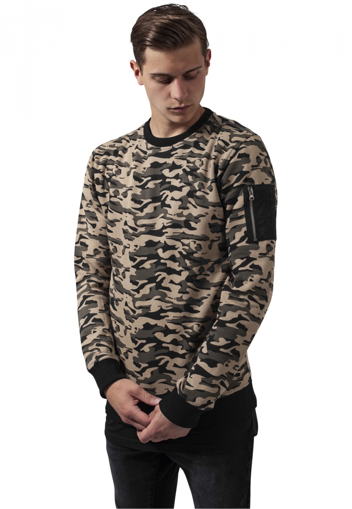 Sweat Camo Bomber Crew Urban Classics