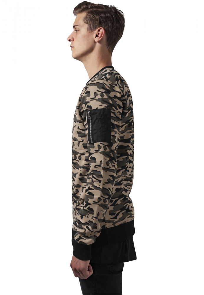 Sweat Camo Bomber Crew Urban Classics