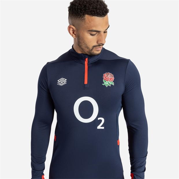 Umbro England Rugby Mid Layer Top 2023 2024 adulti