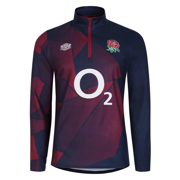 Umbro England Rugby Warm Up Mid Layer Top 2023 2024 adulti