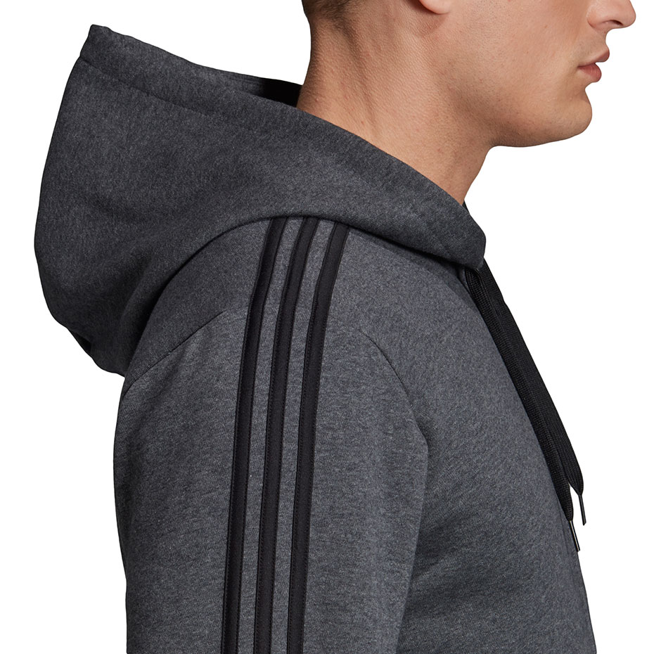 Bluza Men's adidas Essentials 3 Stripes Fullzip gray DX2528