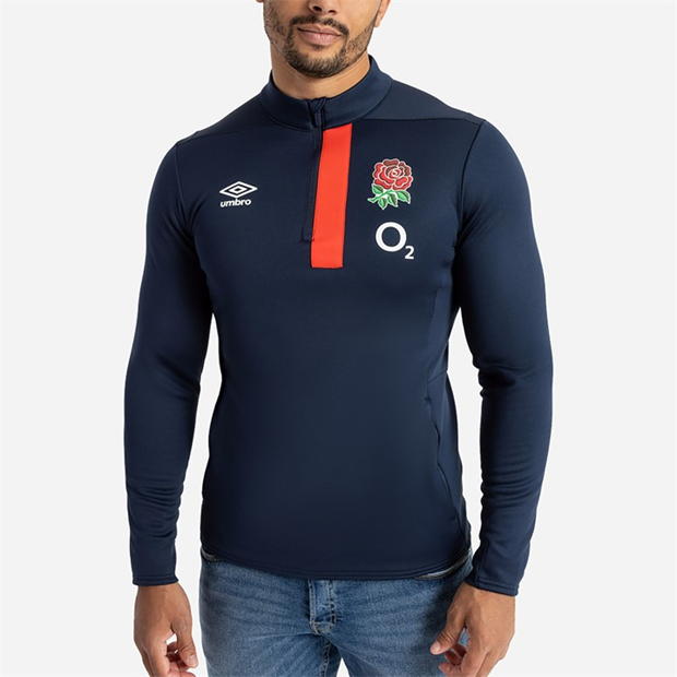 Bluza Umbro England Rugby Half Zip Top 2023 2024 adulti