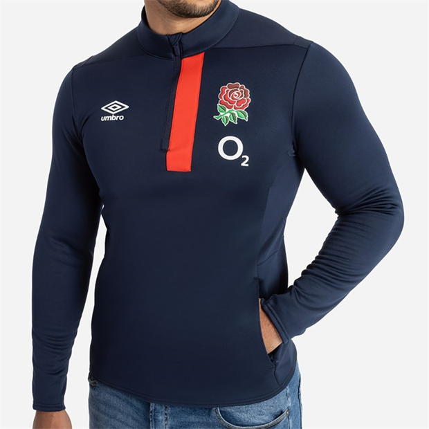 Bluza Umbro England Rugby Half Zip Top 2023 2024 adulti