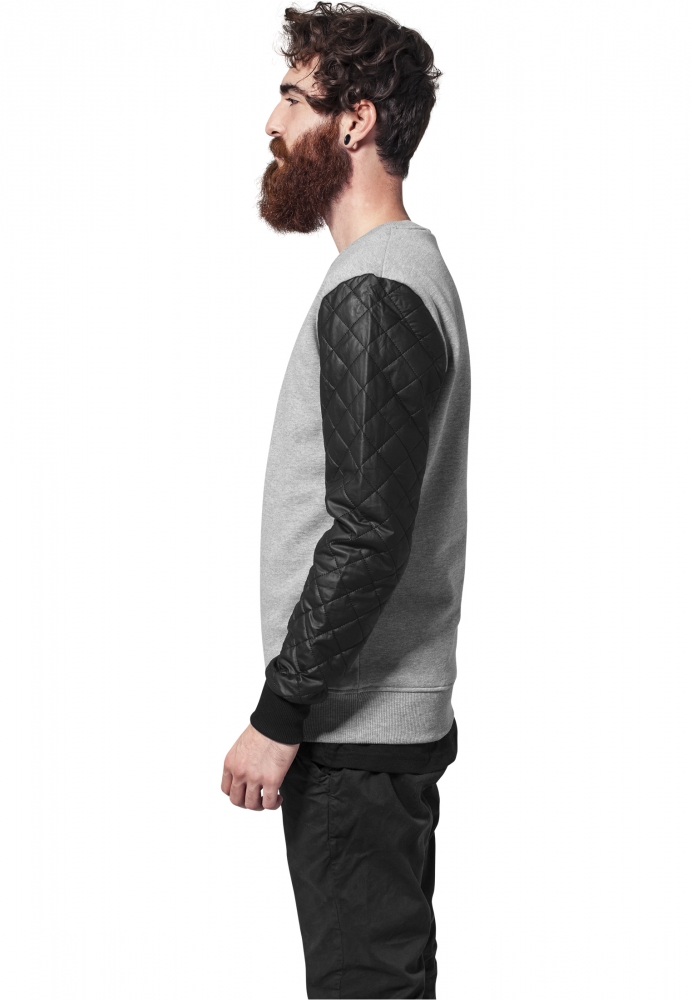 Quilt piele Imitation Sleeve Crewneck Urban Classics