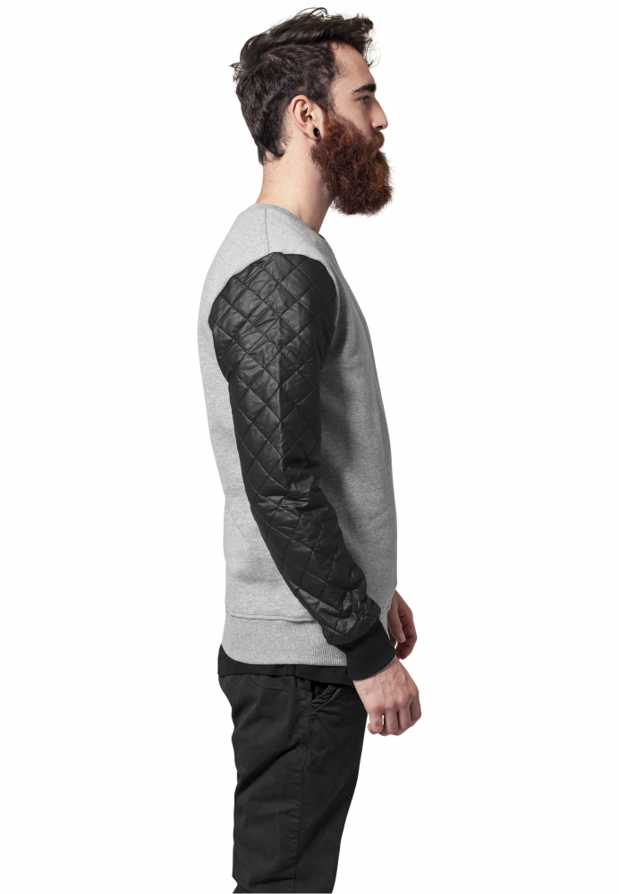 Quilt piele Imitation Sleeve Crewneck Urban Classics