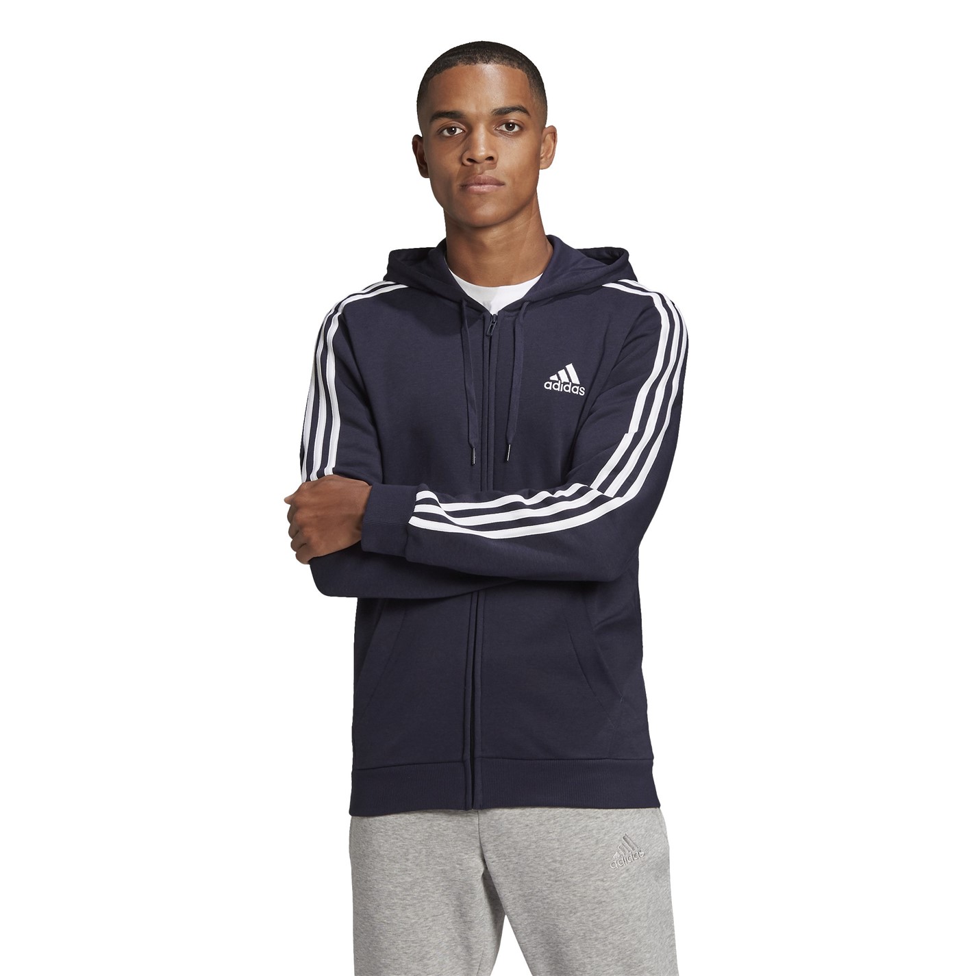 Bluza Hanorac adidas Essentials 3-Stripes Full-Zip barbat