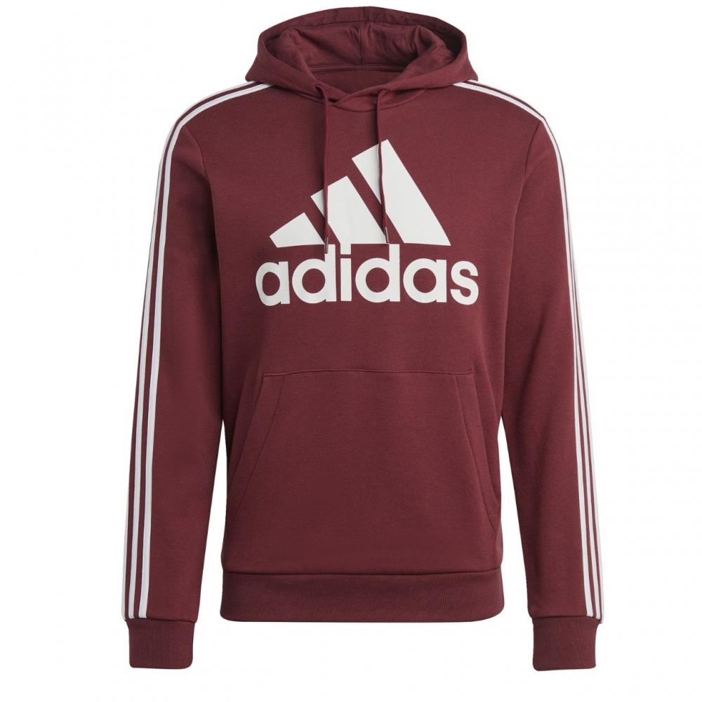 Bluza Hanorac Men's Adidas Essentials 3-Stripes Logo burgundy H47057