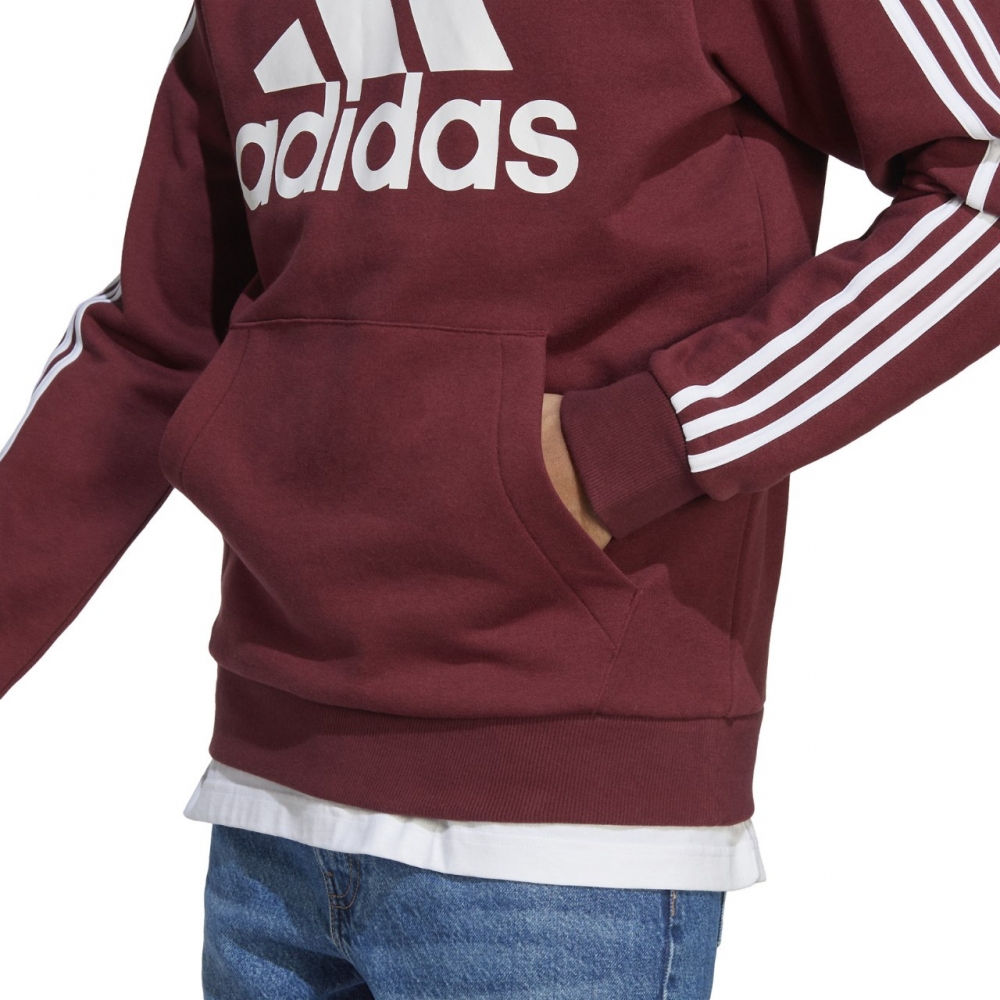 Bluza Hanorac Men's Adidas Essentials 3-Stripes Logo burgundy H47057