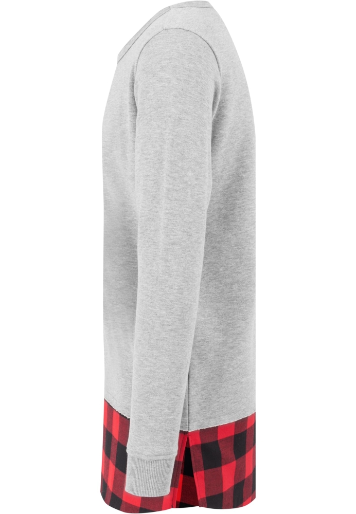 Long Flanell Bottom Open Edge Crewneck Urban Classics