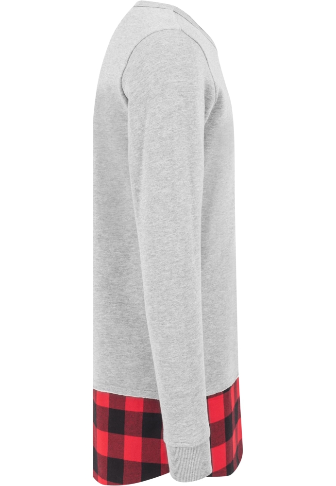 Long Flanell Bottom Open Edge Crewneck Urban Classics