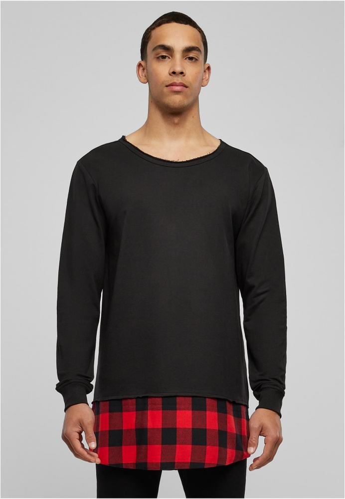 Long Flanell Bottom Open Edge Crewneck Urban Classics