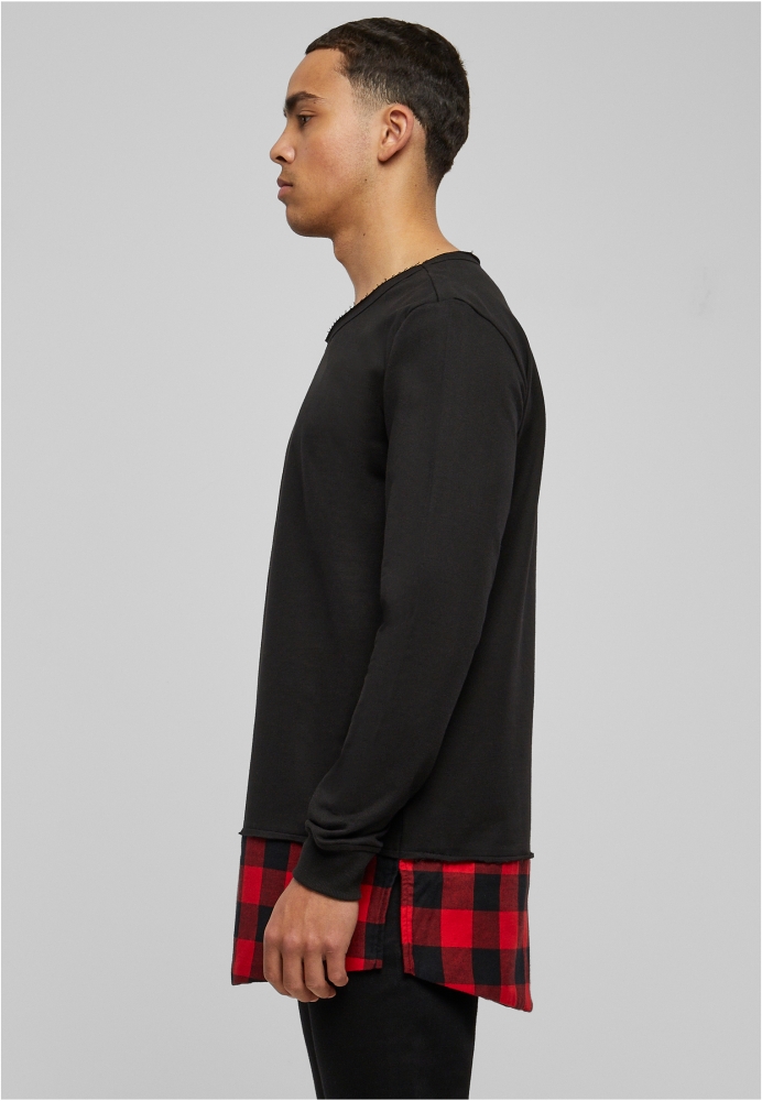 Long Flanell Bottom Open Edge Crewneck Urban Classics