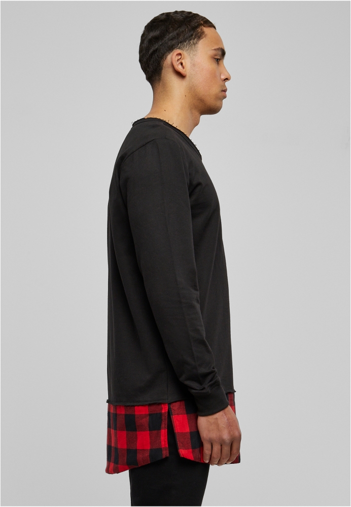 Long Flanell Bottom Open Edge Crewneck Urban Classics