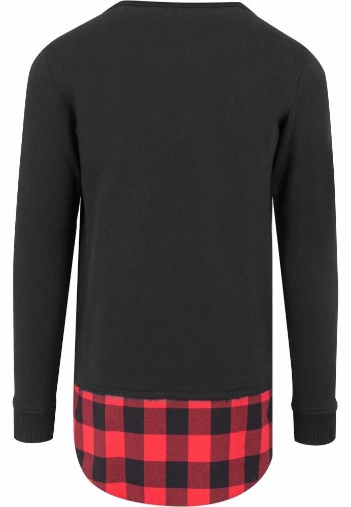 Long Flanell Bottom Open Edge Crewneck Urban Classics