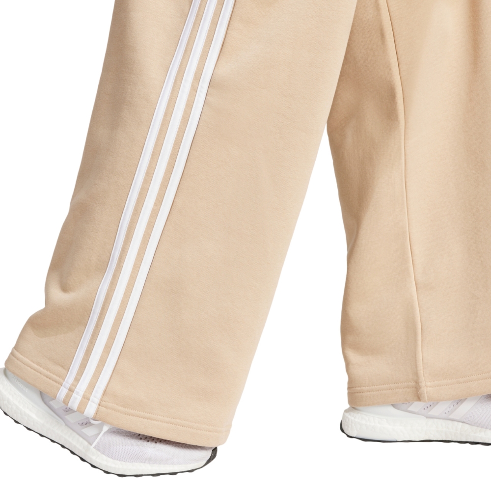 Bluza Pantaloni adidas Essentials 3-Stripes Wide bej IR5385