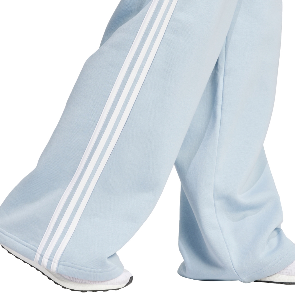 Bluza Pantaloni adidas Essentials 3-Stripes Wide pentru femei albastru IR5384