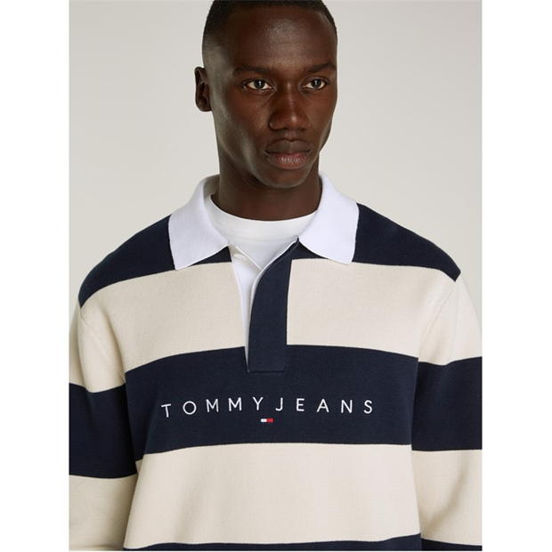 Blug Camasa Tommy Regular Club Striped Linear Rugby Tommy Jeans