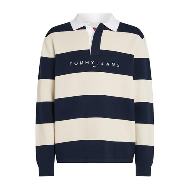 Blug Camasa Tommy Regular Club Striped Linear Rugby Tommy Jeans