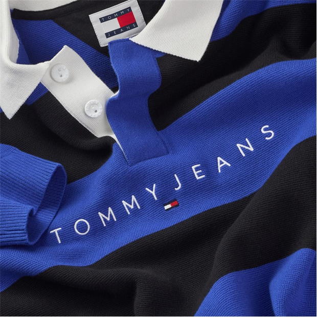 Blug Camasa Tommy Regular Club Striped Linear Rugby Tommy Jeans