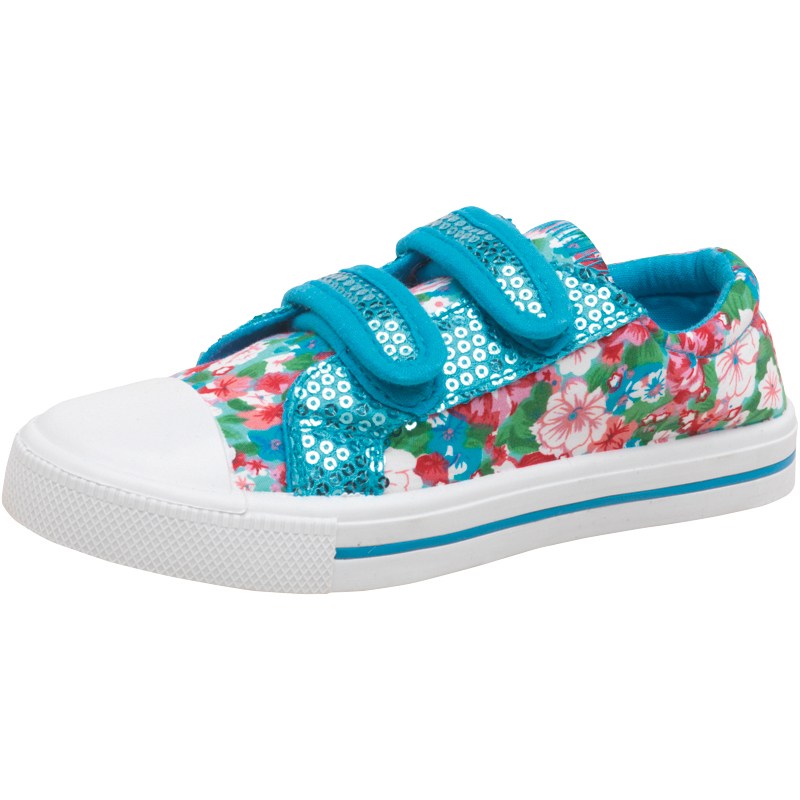 Board Angels Infant Floral/Sequin Pumps albastru pentru fetite roz verde alb