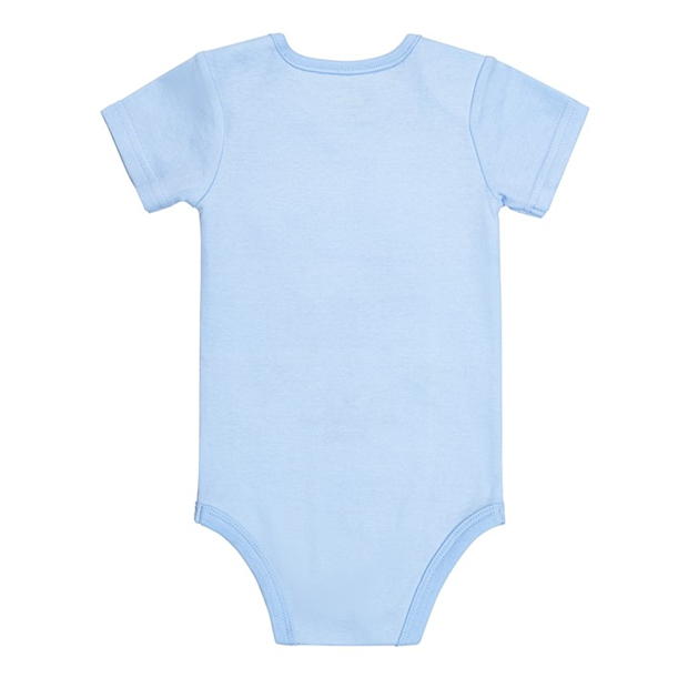 Hello World Boy Easter Bunny Bodysuit Blue bebelus