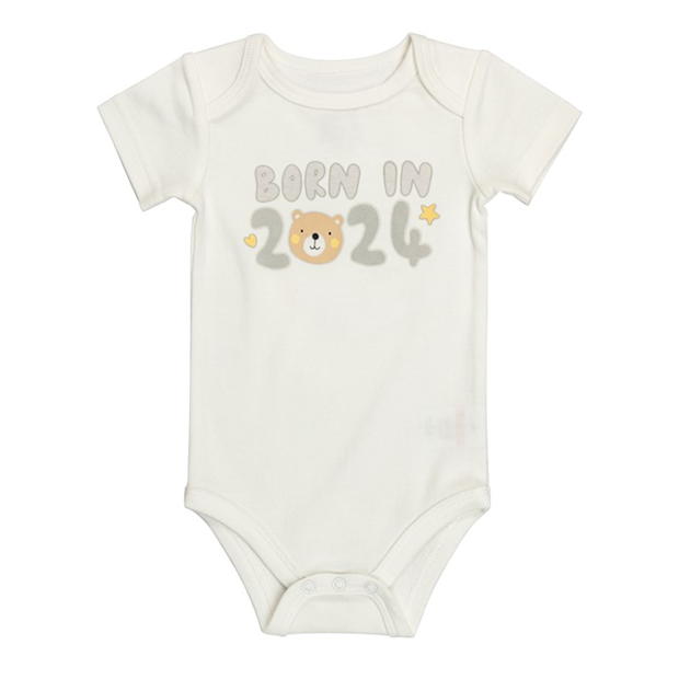 Hello World Unisex 2024 Bodysuit and Hat Set bebelus