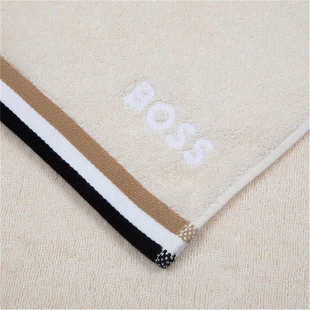 Boss Home Iconic Stripe Organic Cotton - Beige