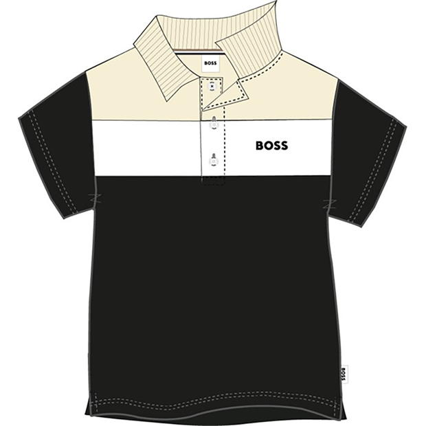 Boss Boss Collared Block Polo