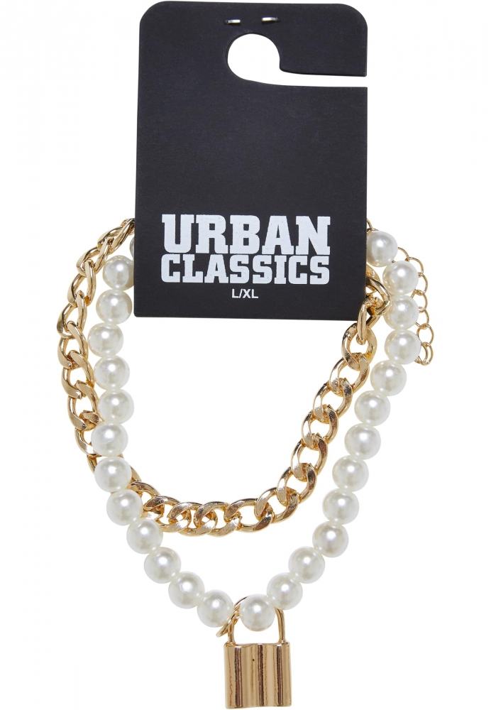 Padlock Pearl Layering Bracelet Urban Classics