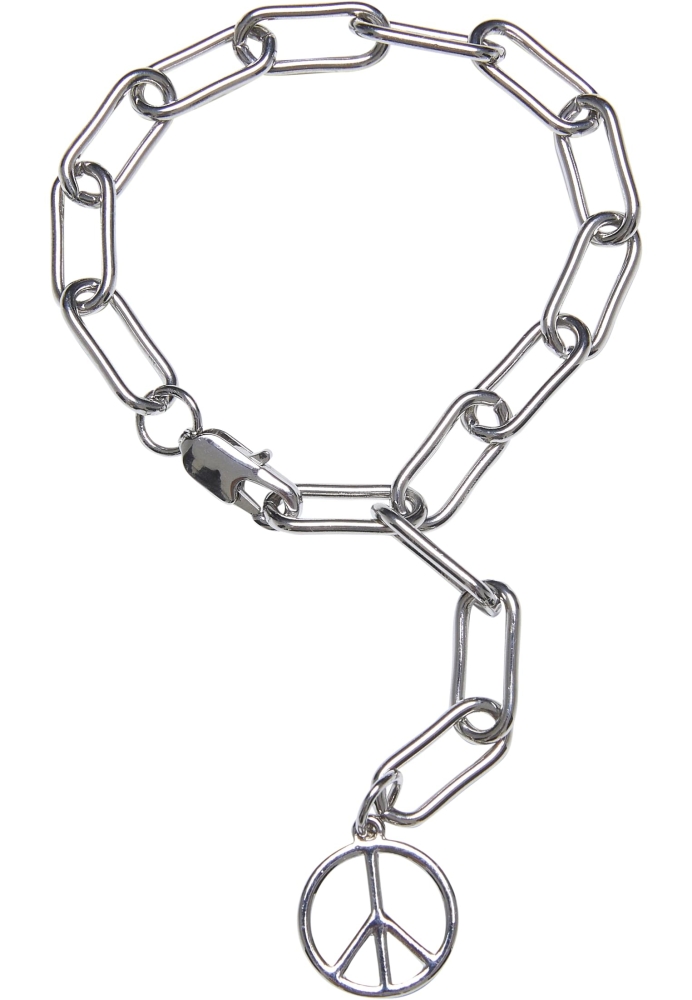 Y Chain Peace Pendant Bracelet Urban Classics