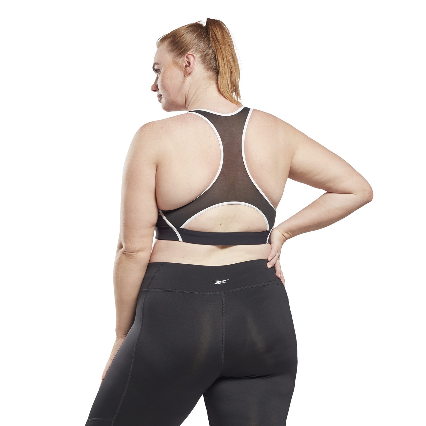 Reebok Racer Colorblocked Padded Bra (Plus Size) Wome