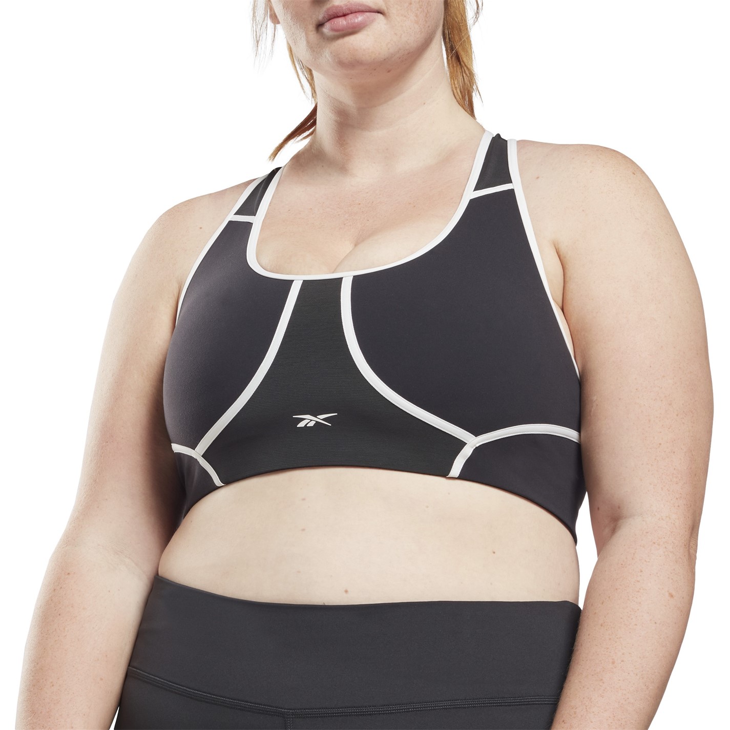 Reebok Racer Colorblocked Padded Bra (Plus Size) Wome