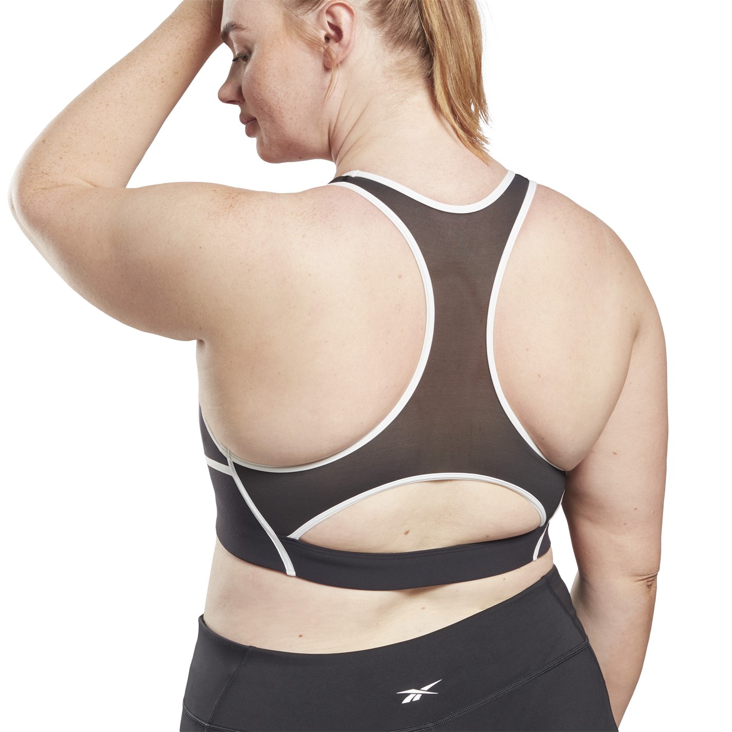 Reebok Racer Colorblocked Padded Bra (Plus Size) Wome