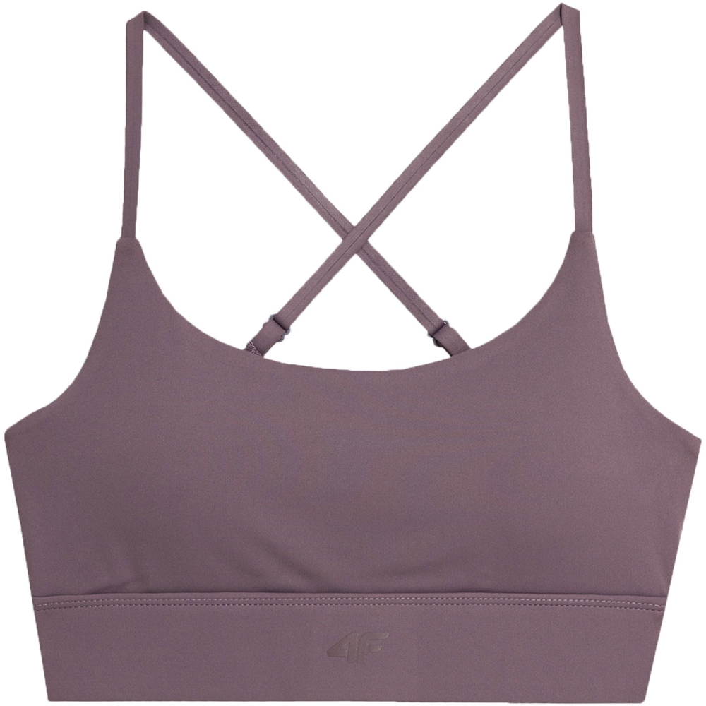 Sports bra 4F F079 light brown 4FAW23USBAF079 82S