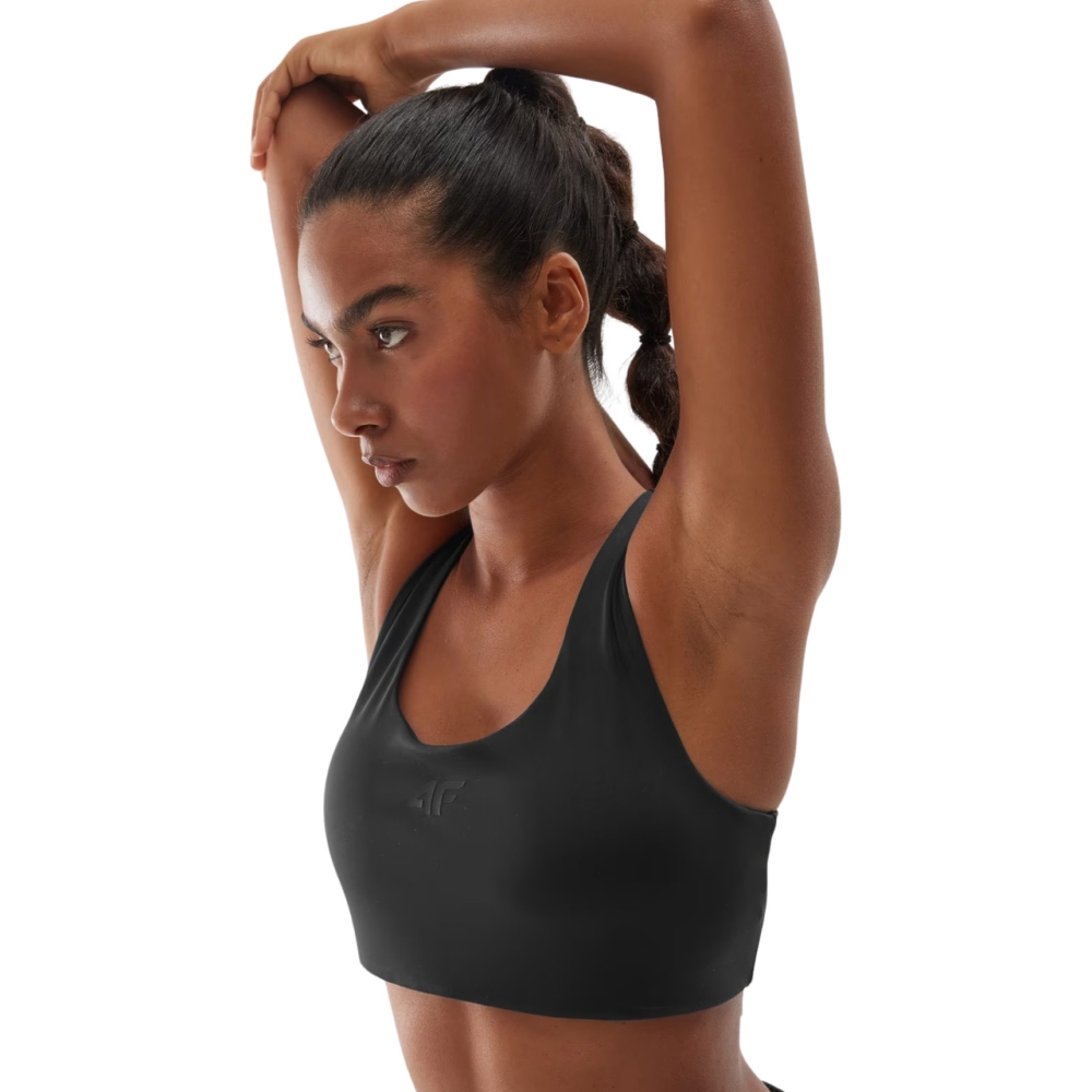 Sports bra 4F F140 deep black 4FWAW24USBAF140 20S