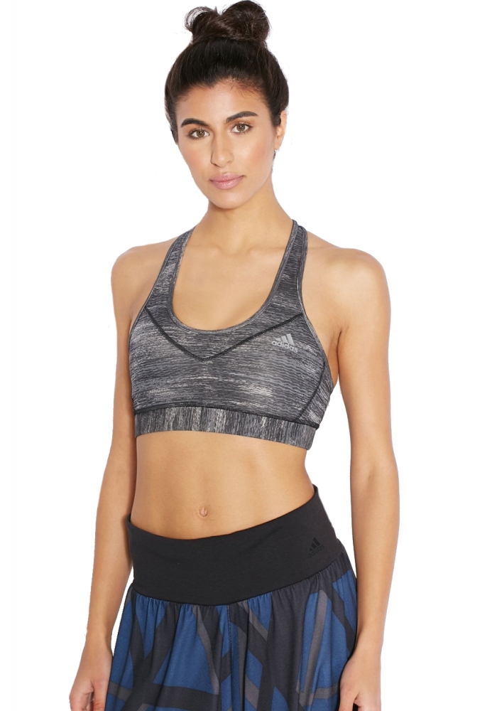 Bustiera sport femei adidas tf bra gri