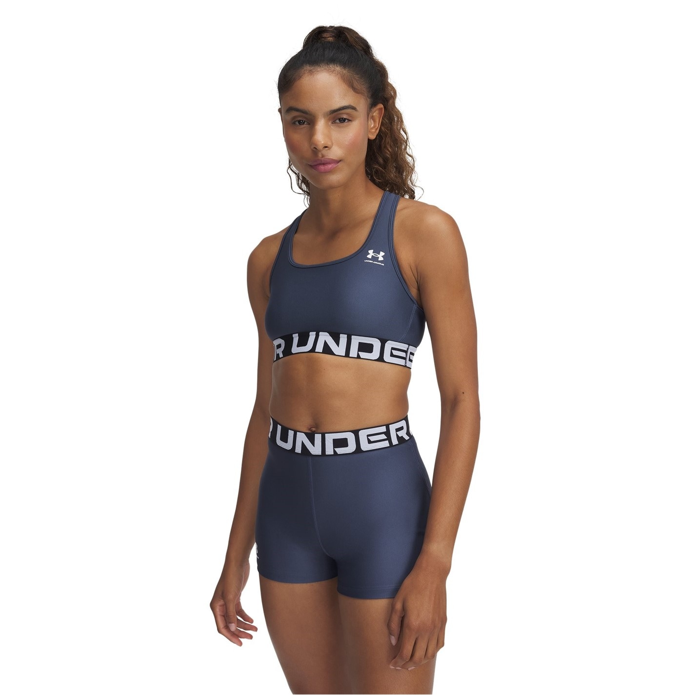 Under Armour Armour HeatGearr Armour Mid Branded Sports Bra dama