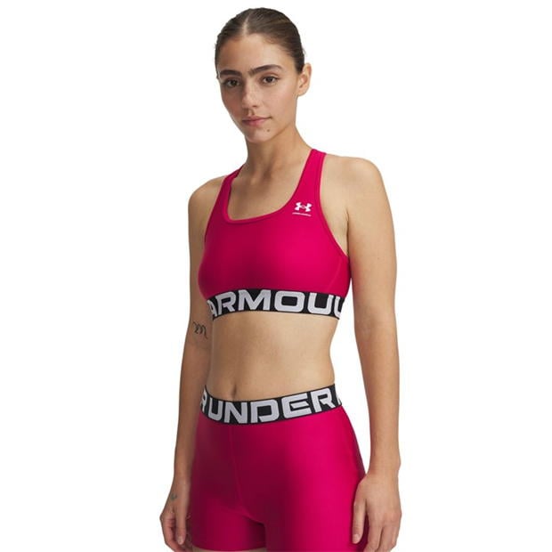 Under Armour Armour HeatGearr Armour Mid Branded Sports Bra dama