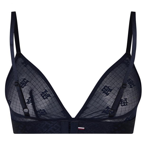 TOMMY HILFIGER Sheer Monogram Bralette