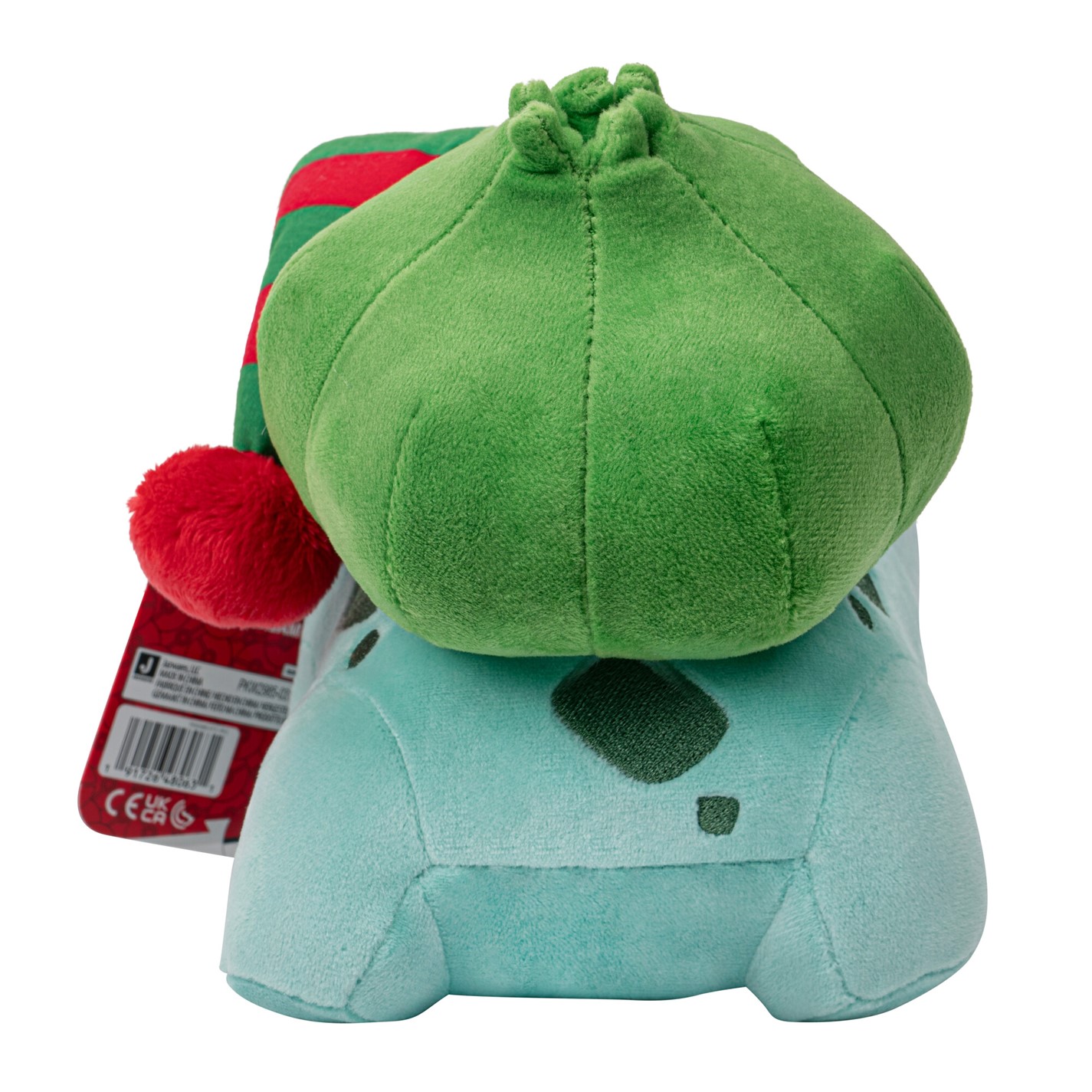 Pokemon Bulbasaur Plush with Striped Hat - 8-Inch Bulbasaur Plush with Unique Accessory