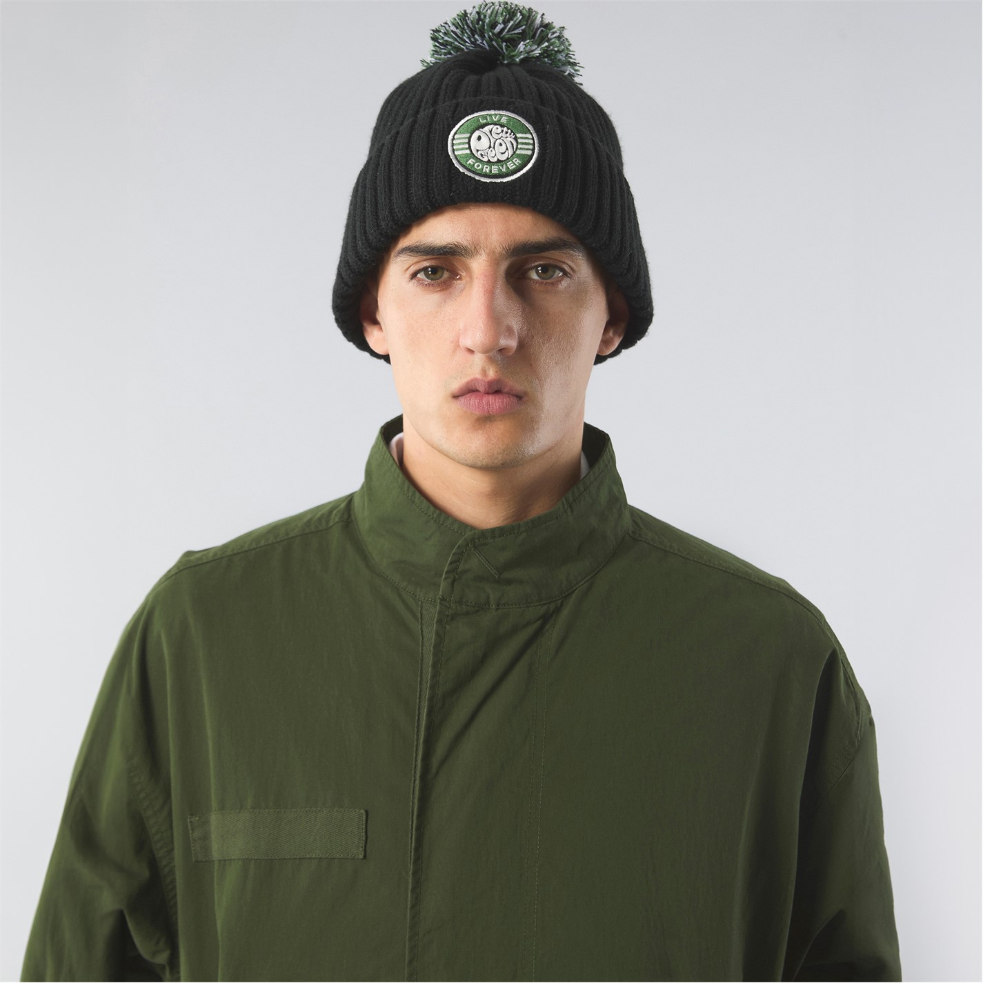 Pretty Green Live Forever Bobble Hat