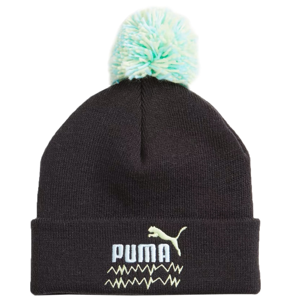 's hat Puma Mixmatch Pom Pom black 024798 01 copil